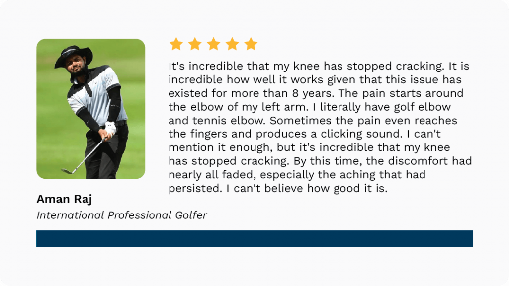 St James Clinics professional golfer patient reviews